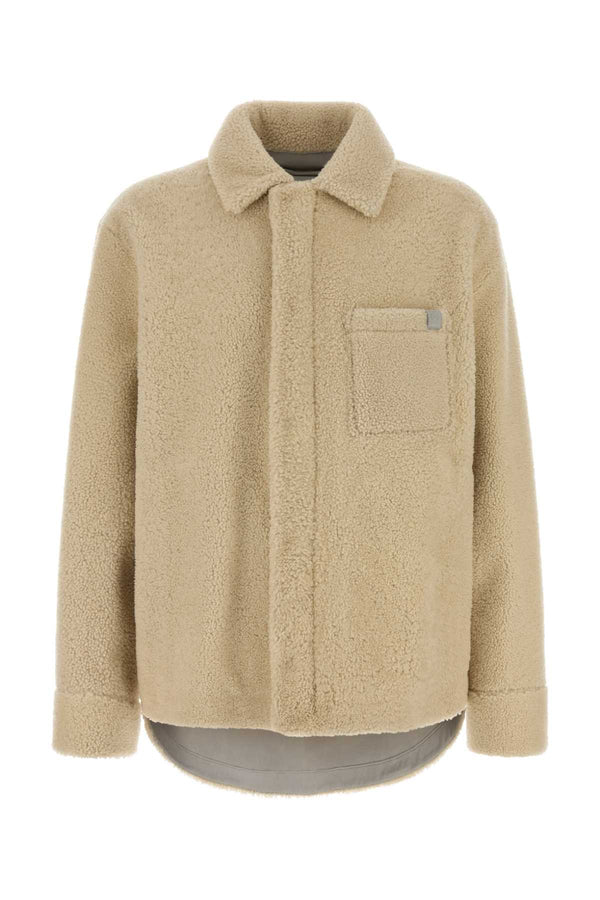 Loewe 100% Shearling overshirt in gray