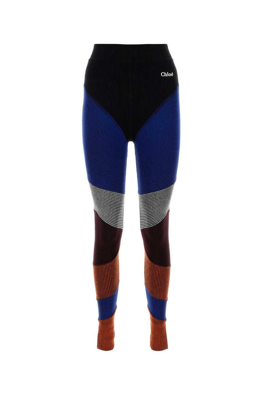 Chloé 95% Wool leggings in multicolor