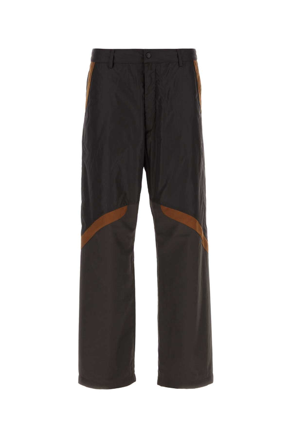 Moncler 100% Nylon trousers in gray