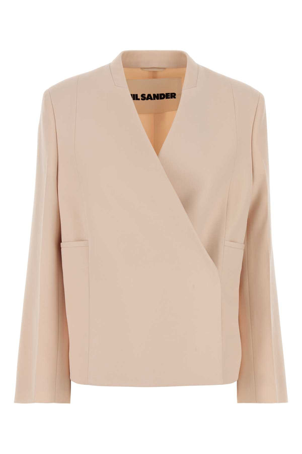 Jil Sander Exterior: 100% Wool; Lining: 100% Viscose blazer in beige