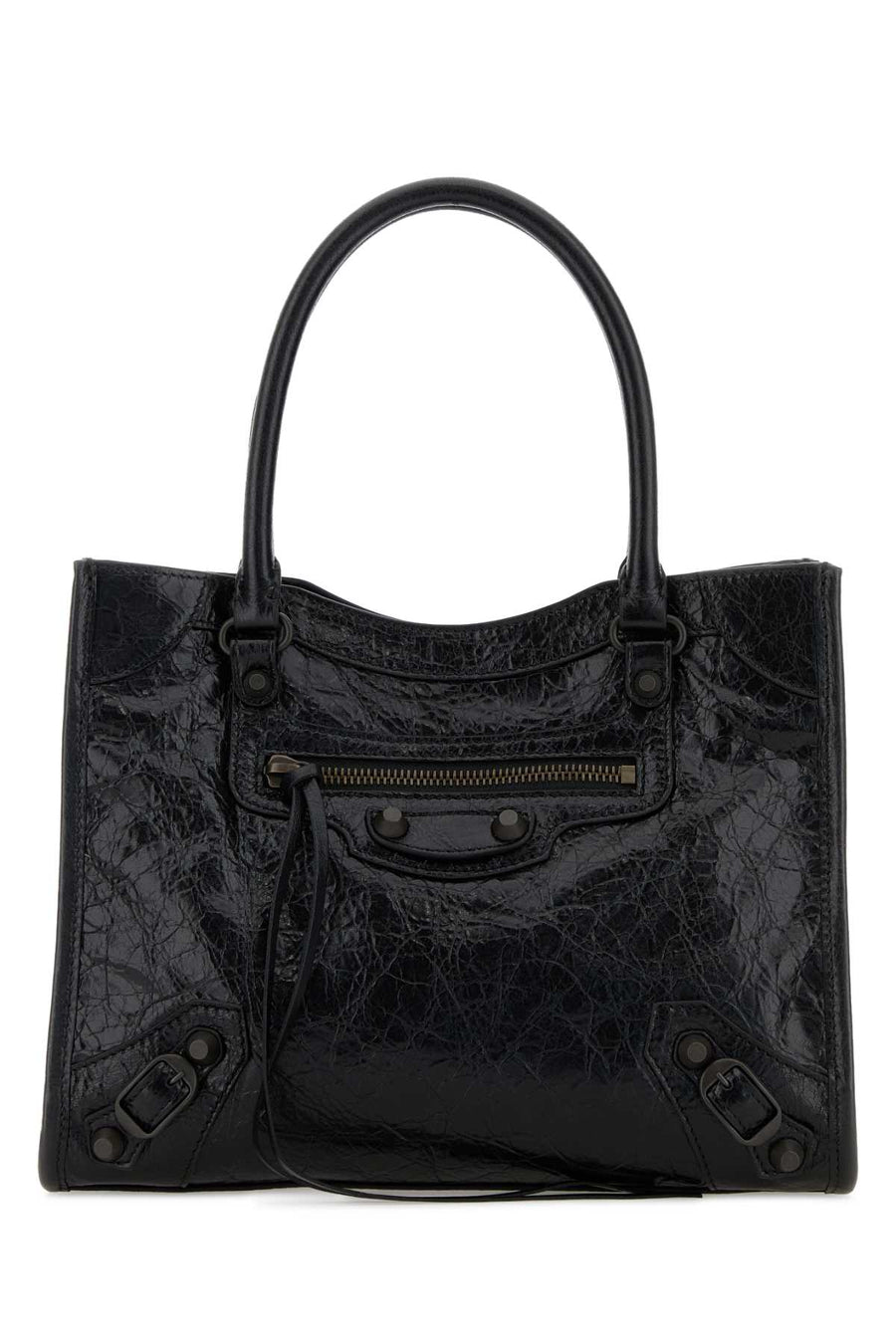 Balenciaga City T Domesticated Lamb 100% tote bag in black