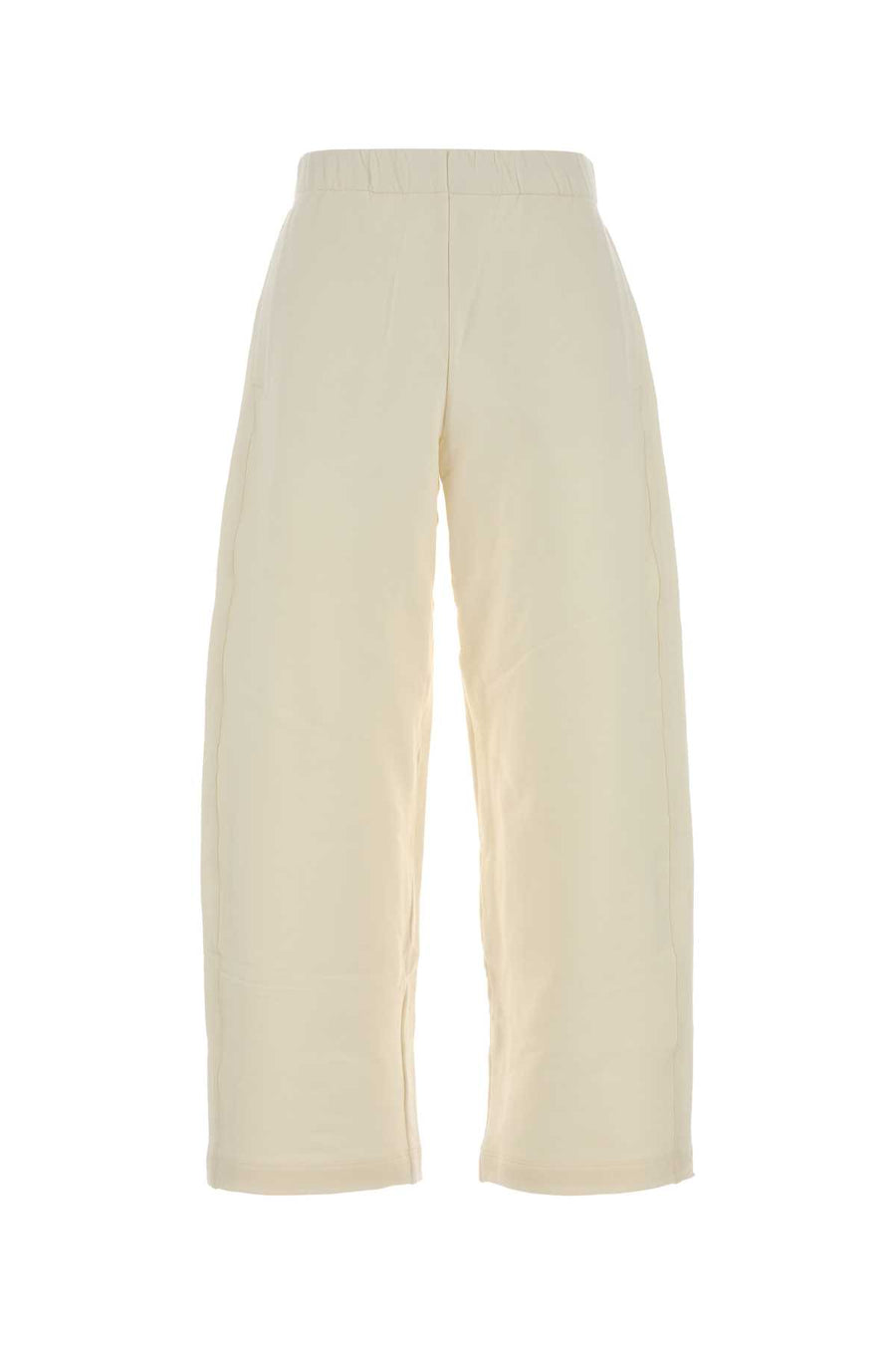 Max Mara 55% Silk trousers in white