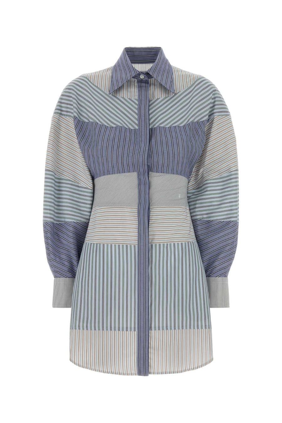 Moschino 100% Cotton shirt dress in blue
