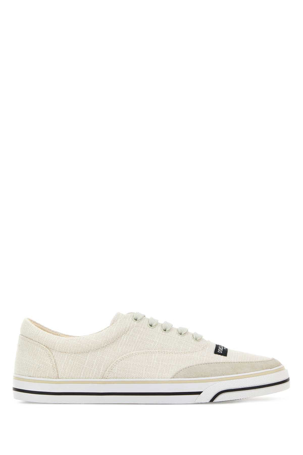 Dolce & Gabbana Exterior: 100% Fabric; Interior: 100% Leather; Sole: Rubber sneaker in beige