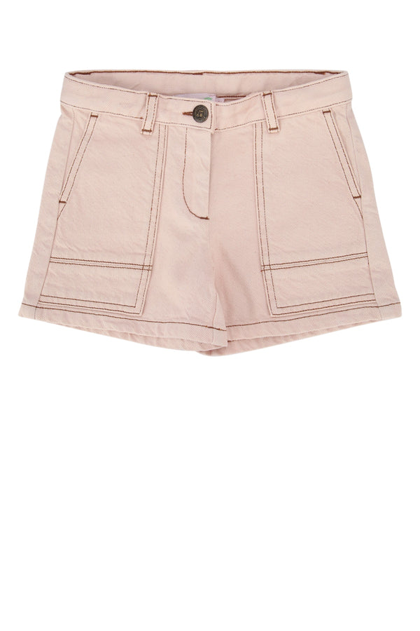 Bonpoint Emira 100% Cotton bermuda in pink