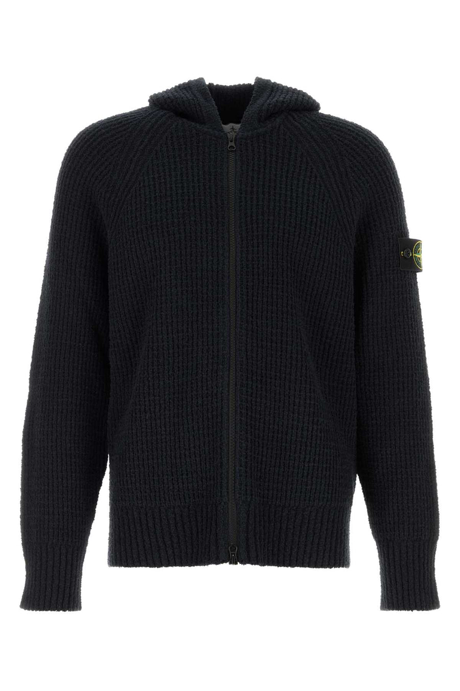 Midnight Blue Cotton Blend Sweatshirt Black Felpe