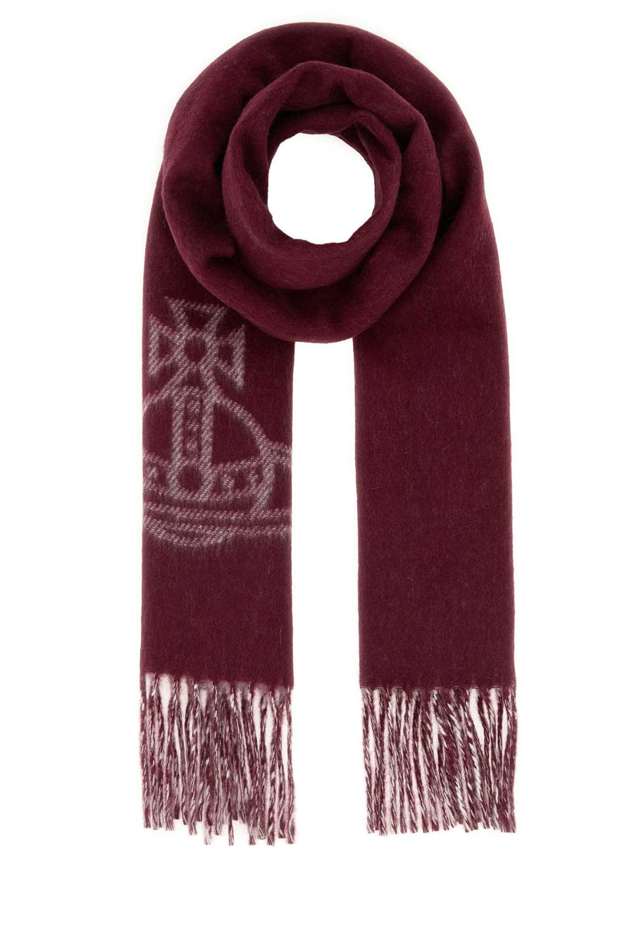 Vivienne Westwood Scarf 100% Wool scarf in burgundy