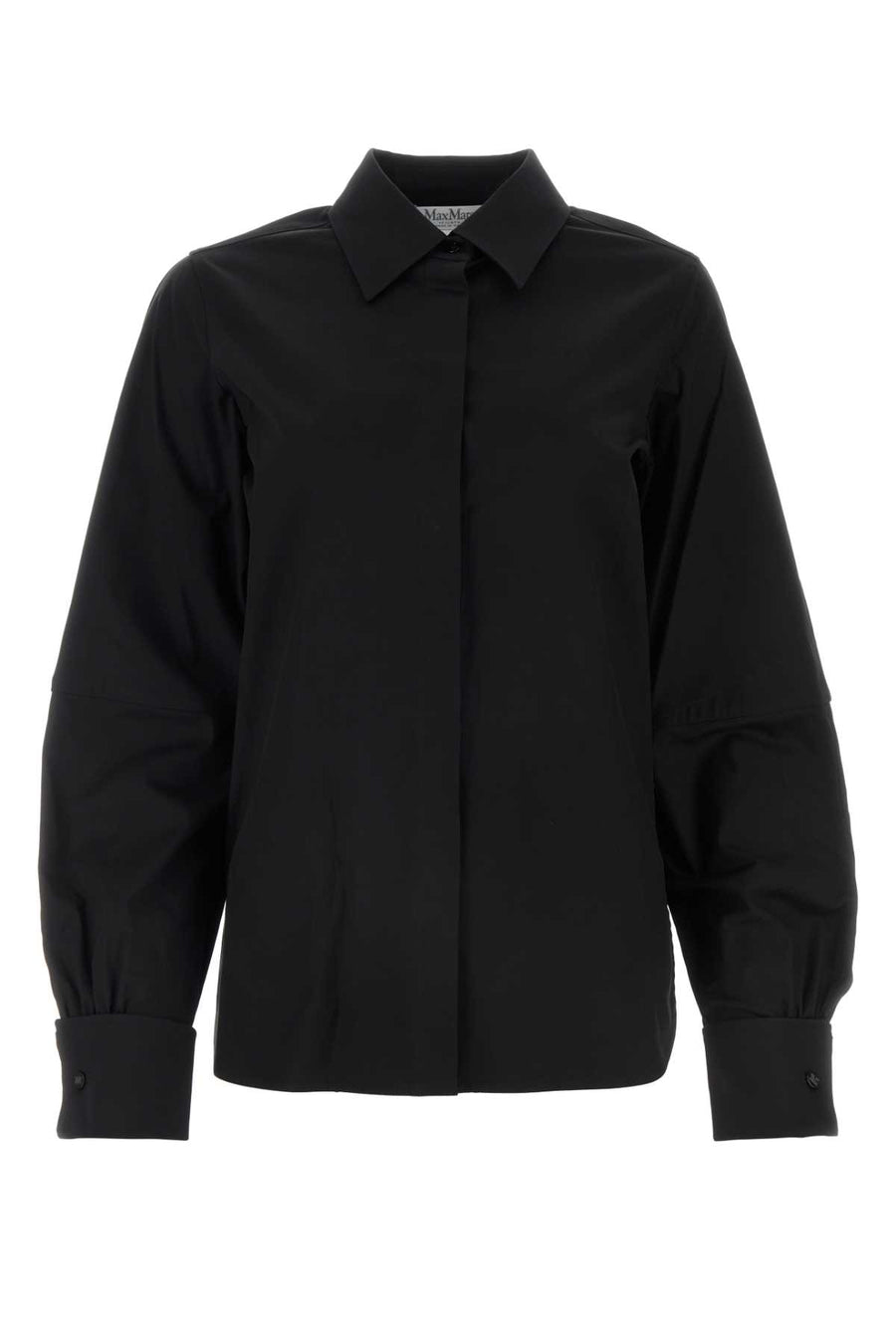 Max Mara Pagina 97% Cotton shirt in black