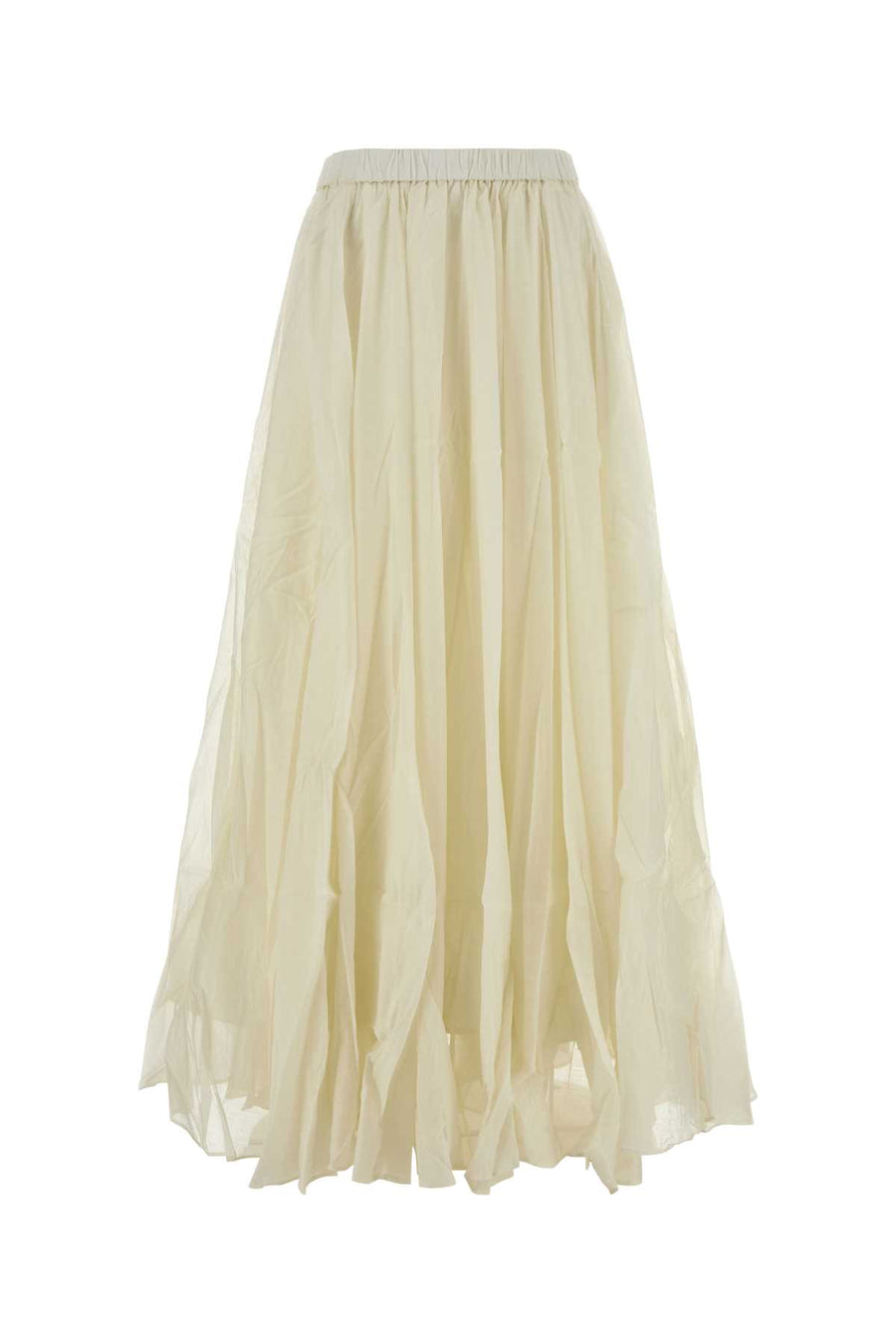 Italist Double Exterior: 75% Cotton 25% Silk; Lining: 100% Fabric skirt in ivory