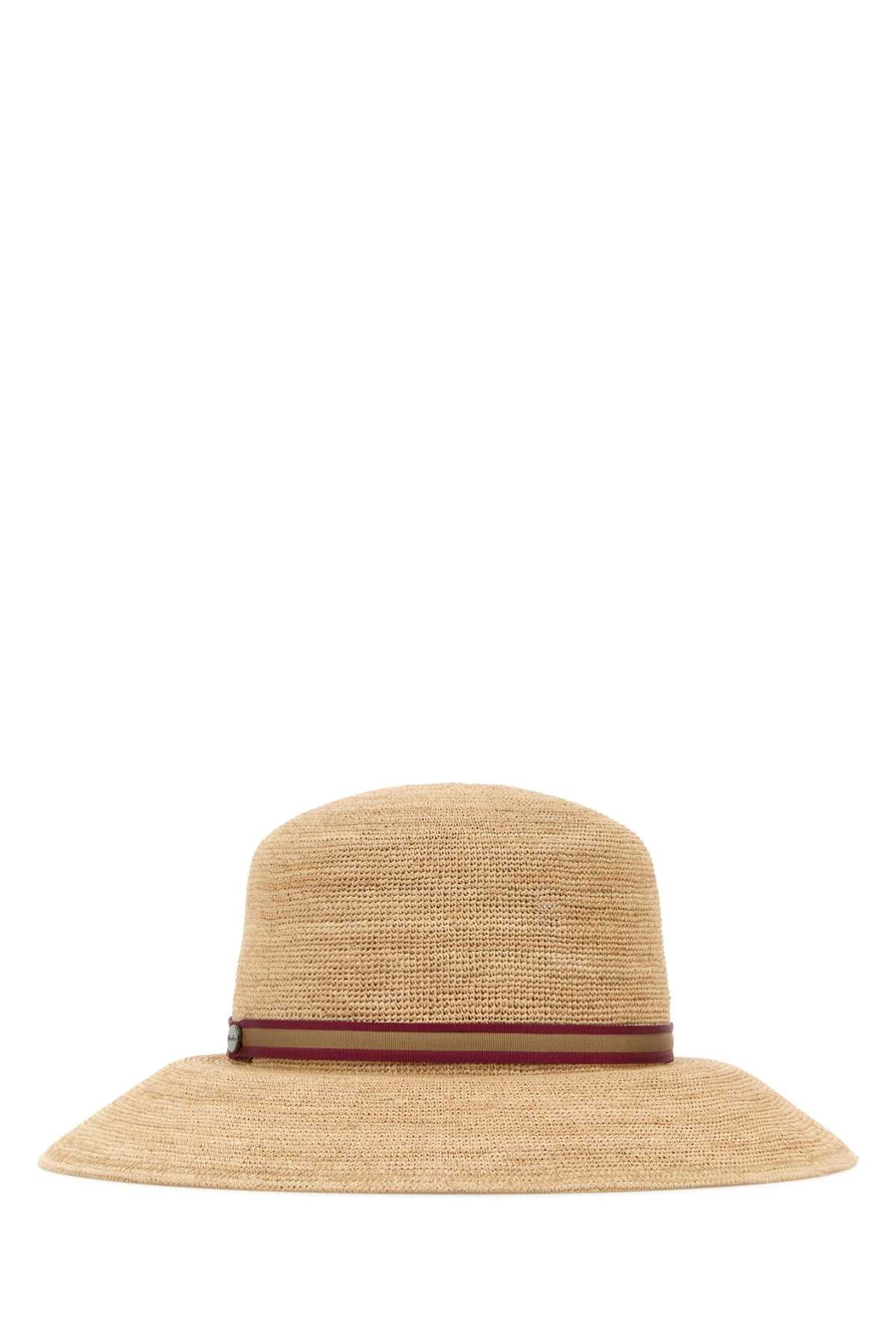 Borsalino Rafia 100% Straw sun hat in beige