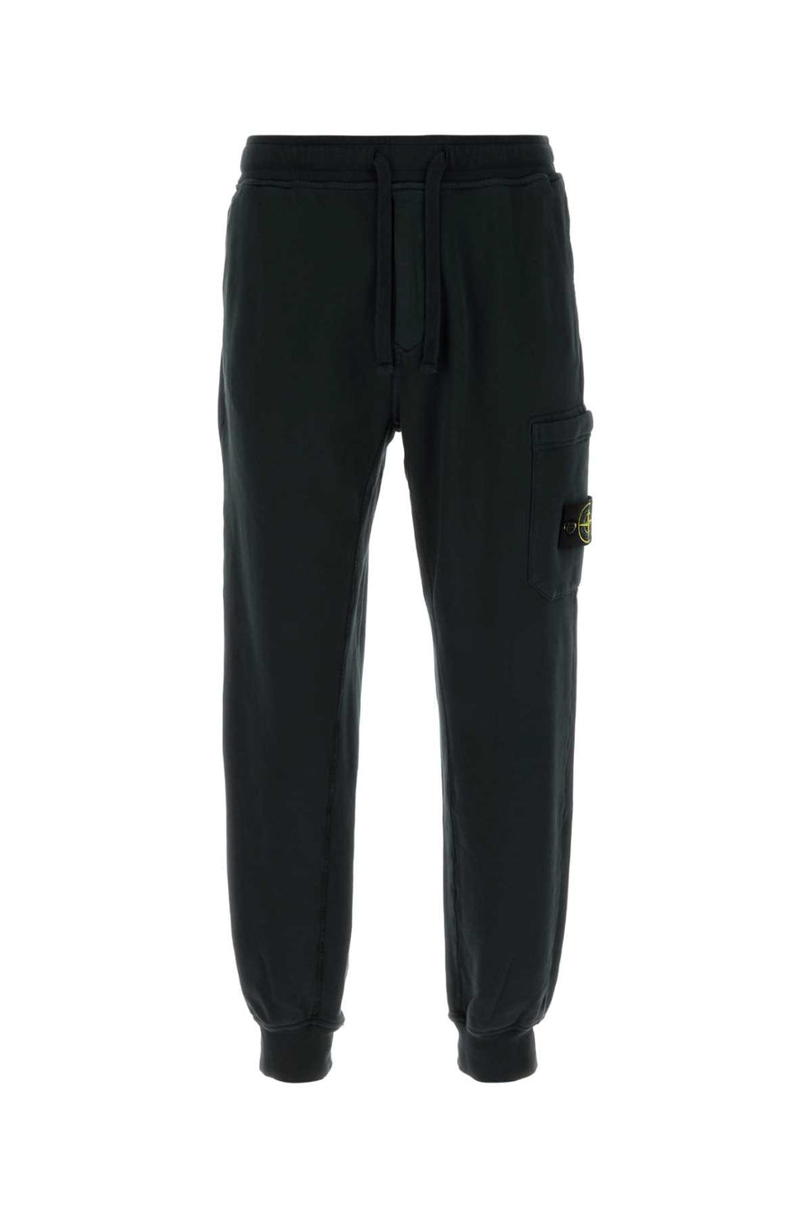 Stone Island Bottoms 100% Cotton joggers in black