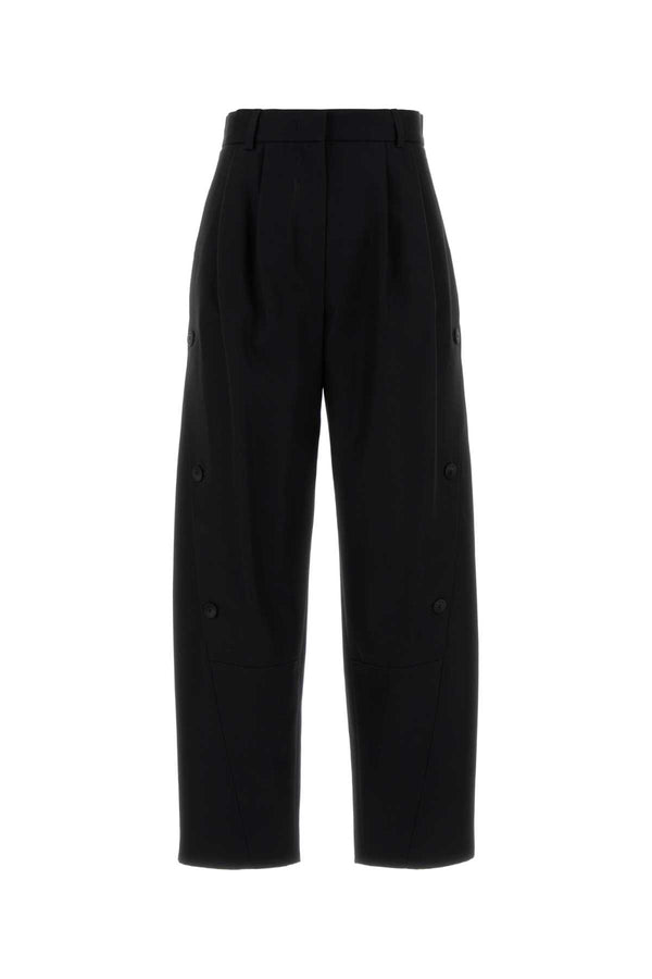 Max Mara 100% Cotton trousers in black