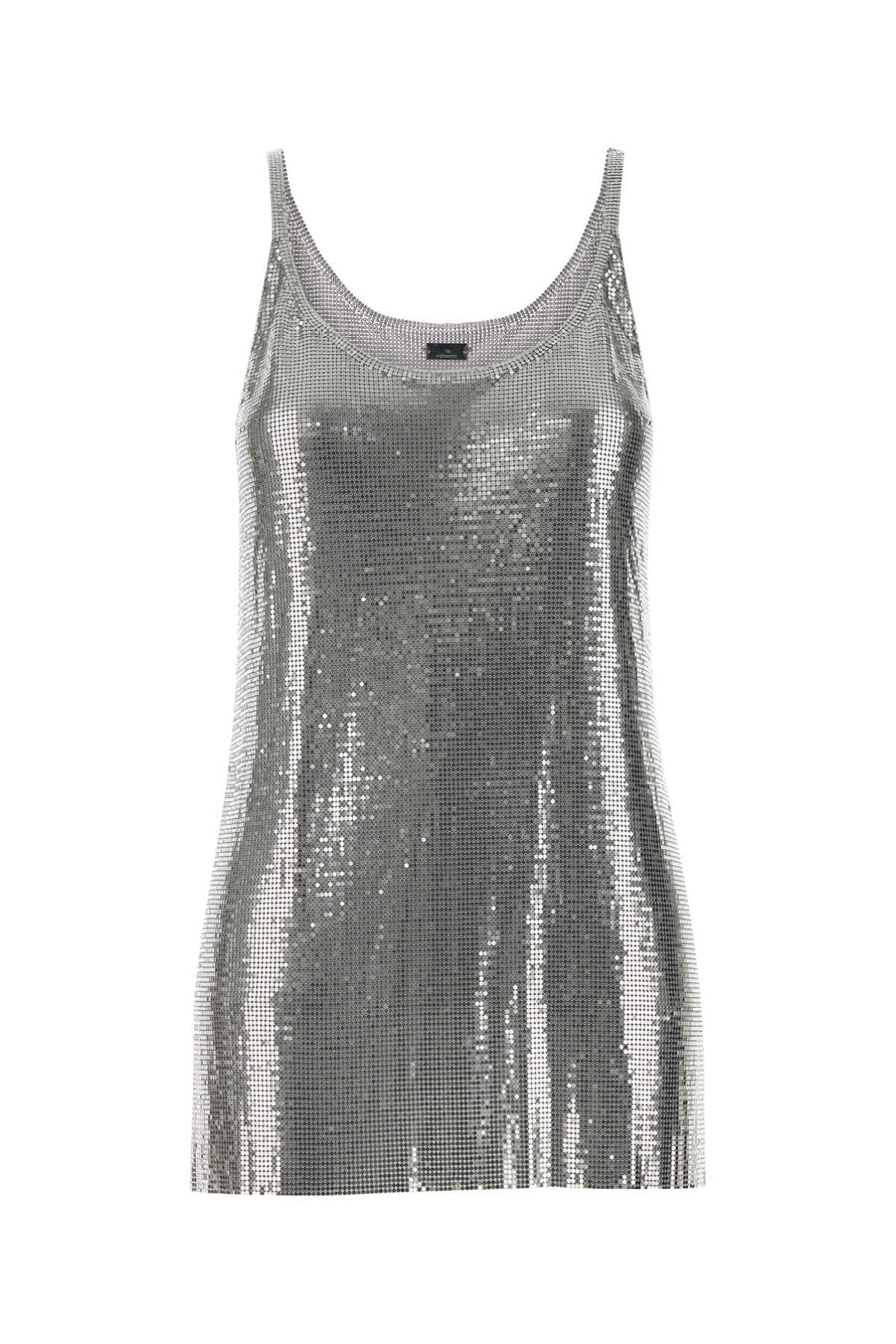Rabanne 100% Aluminium tank top in silver
