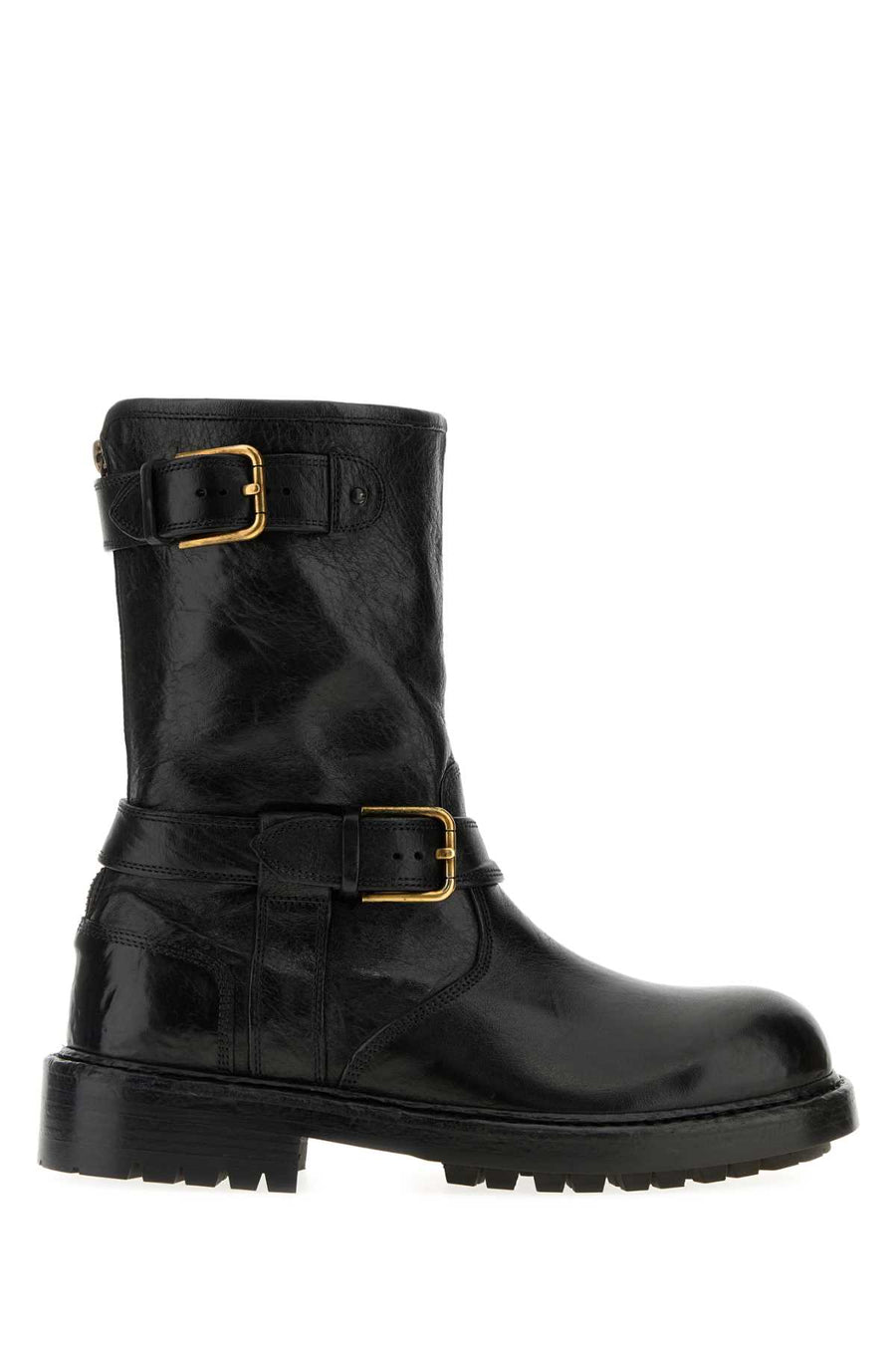 Dolce & Gabbana Exterior: 100% Leather boot in black