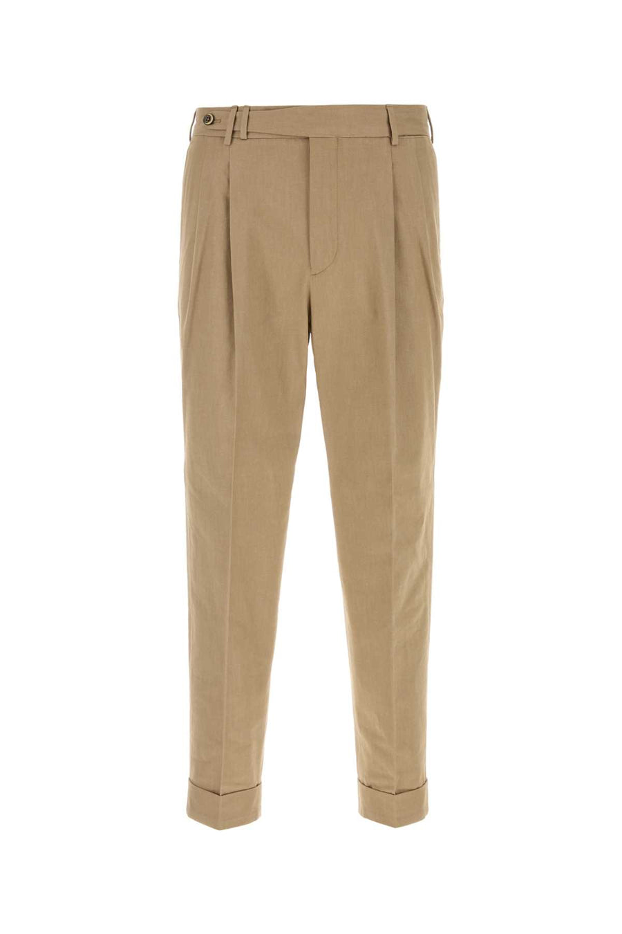 Pt Torino 100% Cotton trousers in beige