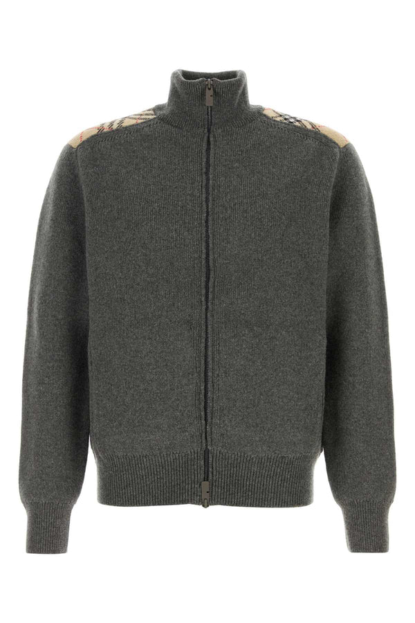 Burberry 95% Wool cardigan in gray
