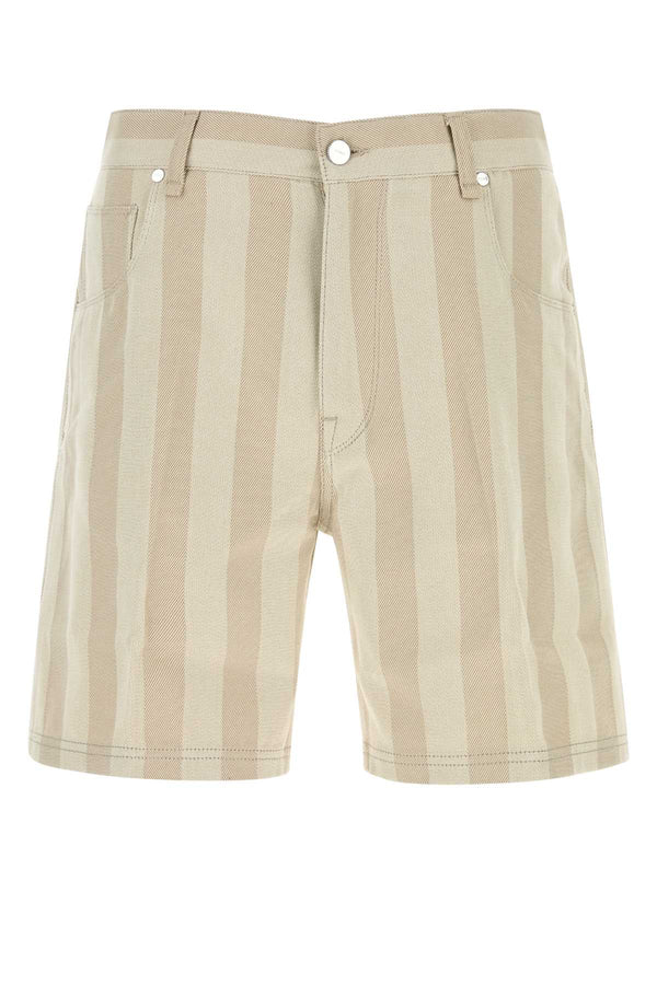 Fendi Regular 100% Cotton bermuda shorts in beige