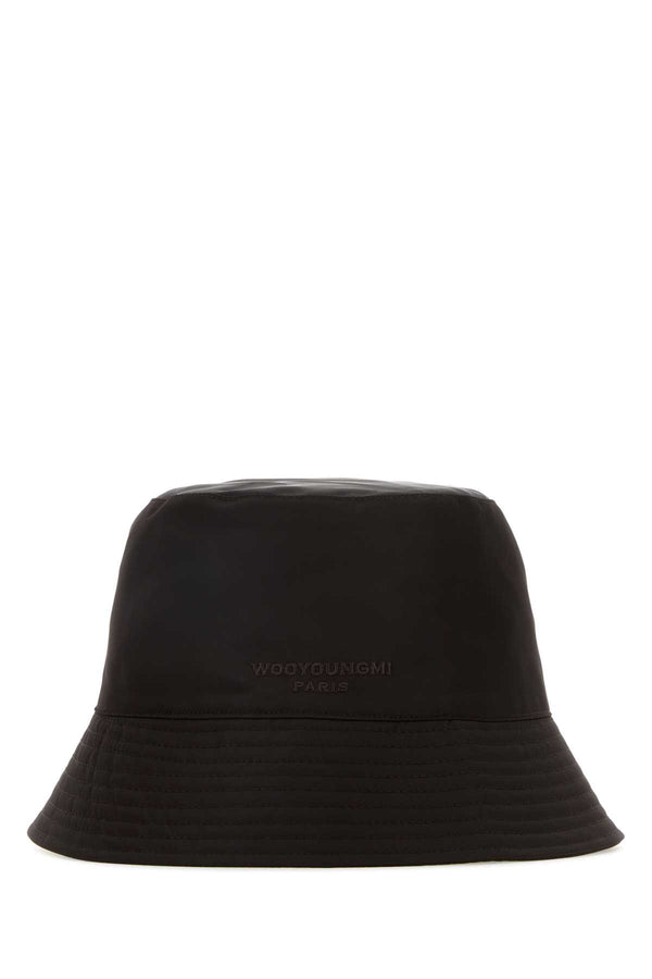 Wooyoungmi CAPPELLO Exterior: 100% Nylon bucket hat in black