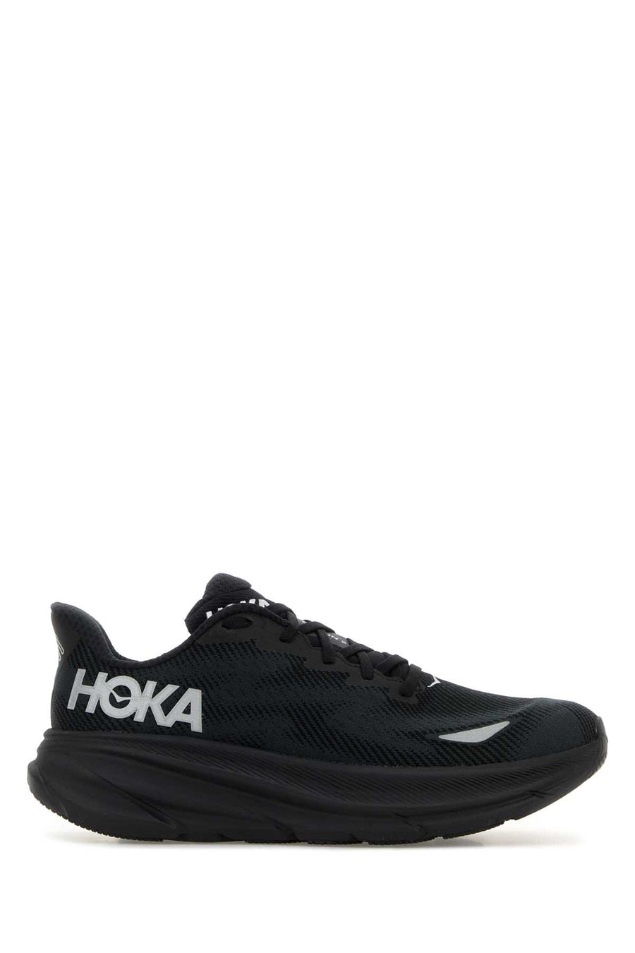 Hoka One One Clifton Exterior: 100% Fabric sneaker in black