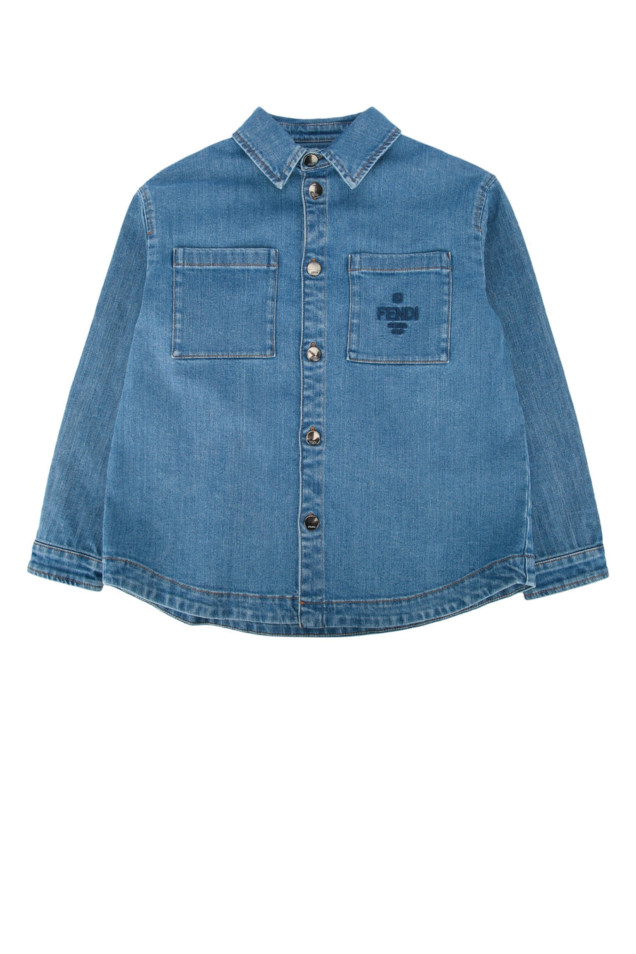 Fendi Kids Jacket 99% Cotton jacket in blue