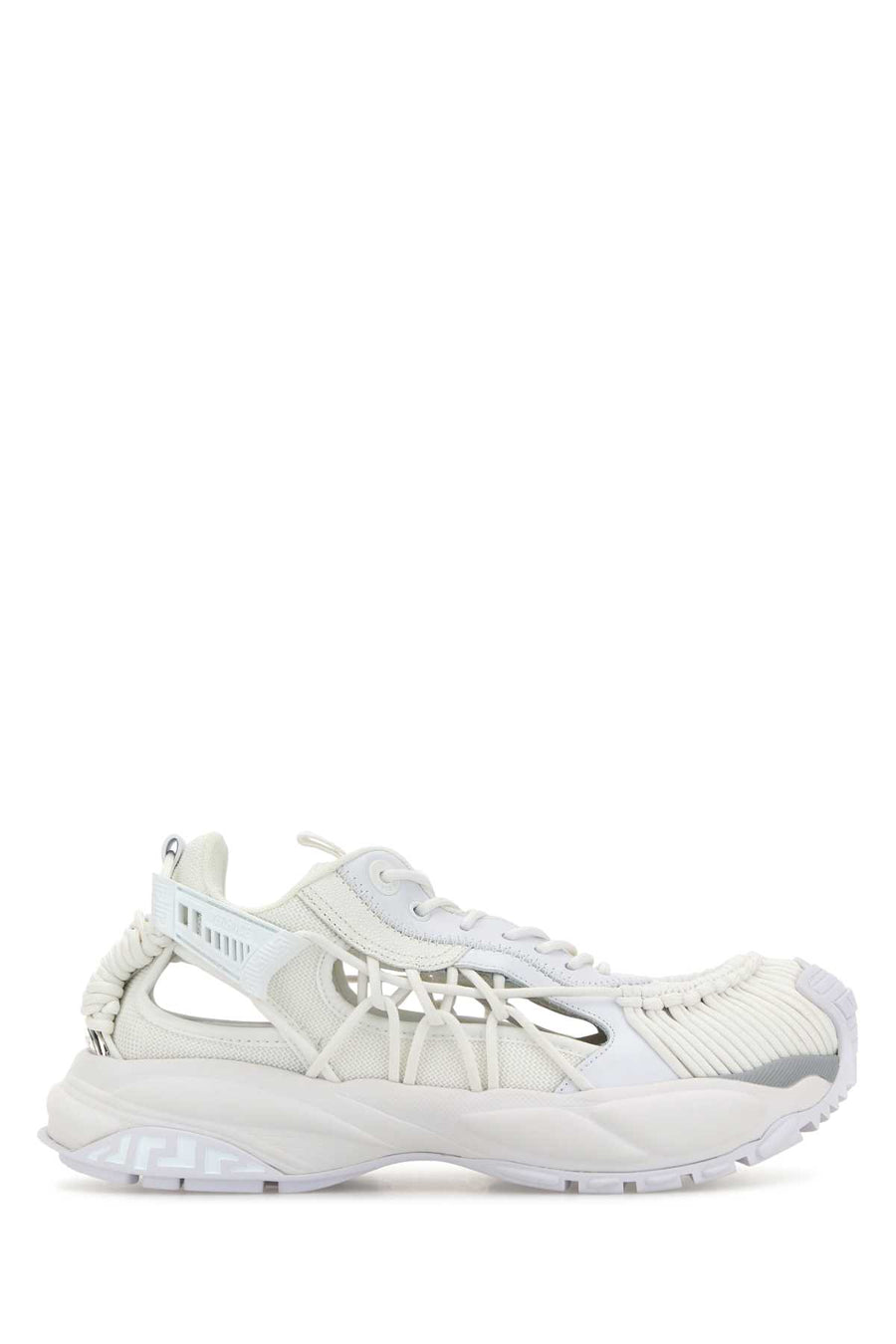 Versace Calf Exterior: 100% Calf Leather sneaker in white
