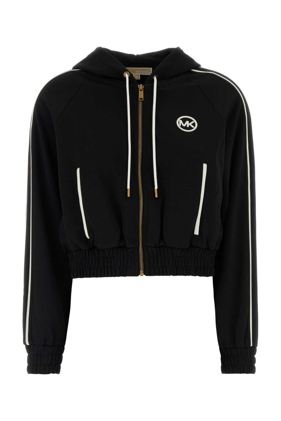 Black Tech Fabric Sweatshirt Exterior: Polyester Giacche E Gilet