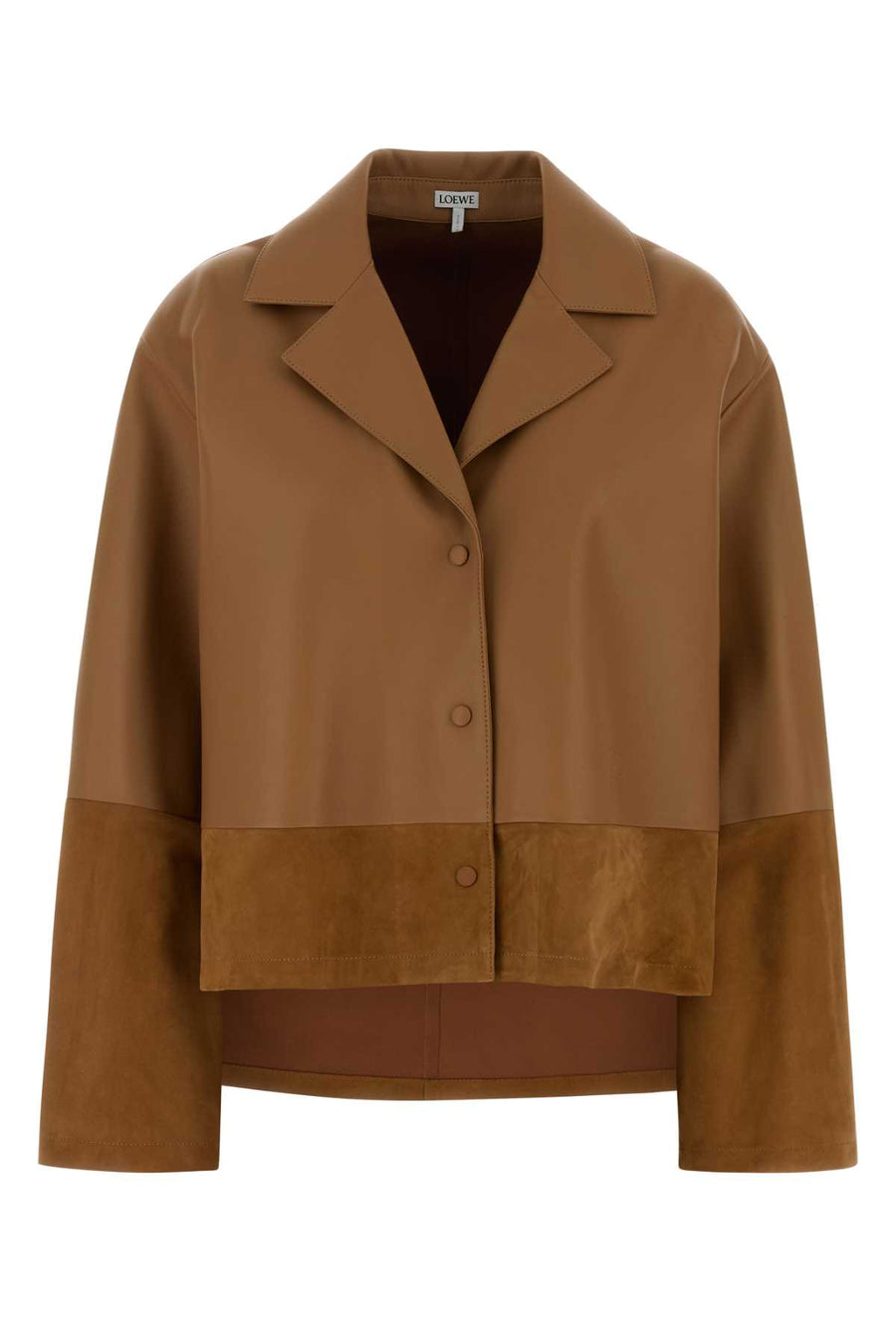 Loewe Blouse 100% Lamb leather (exterior) shirt in camel