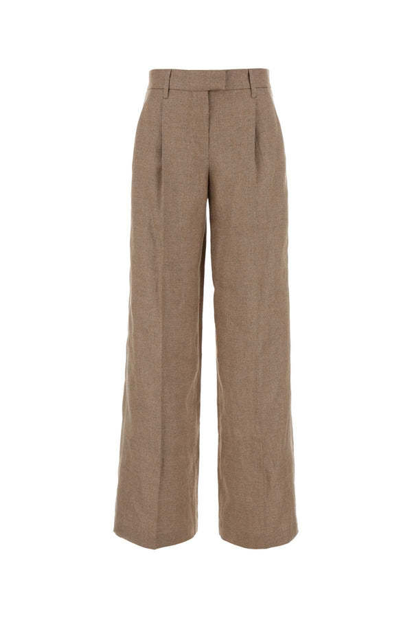 Brunello Cucinelli 92% Linen 4% Nylon 4% Polyester trousers in beige