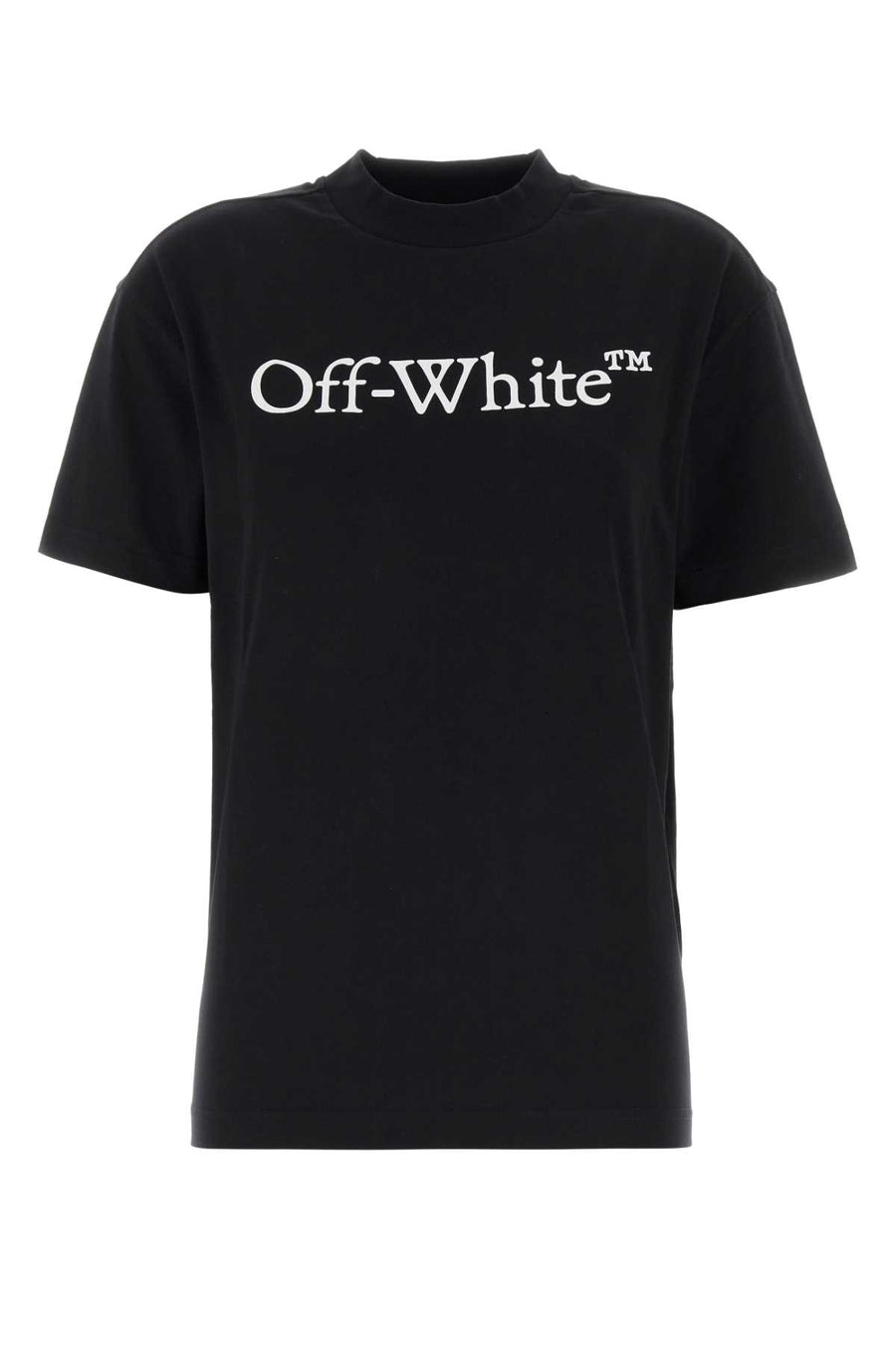 Off-White Exterior: 100% Cotton t-shirt in black