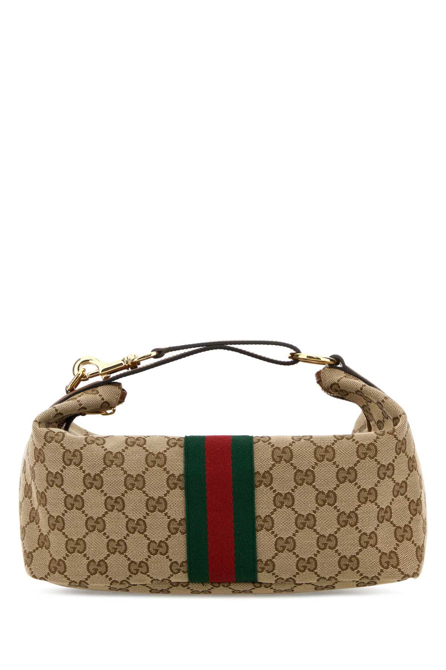 Gucci With Exterior 100% Fabric; Lining 100% Fabric; Finishing Golden metal shoulder bag in beige