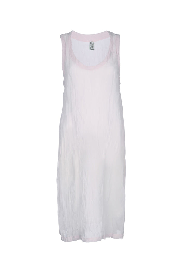 Toteme Gauze 81% Cotton tank dress in white