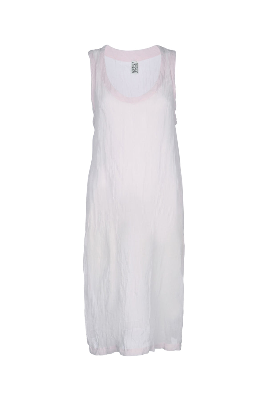 Toteme Gauze 81% Cotton tank dress in white