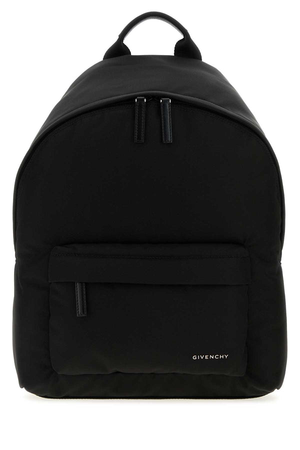 Givenchy Backpack 100% Nylon exterior; 100% Fabric lining; Silver metal finishing backpack in black