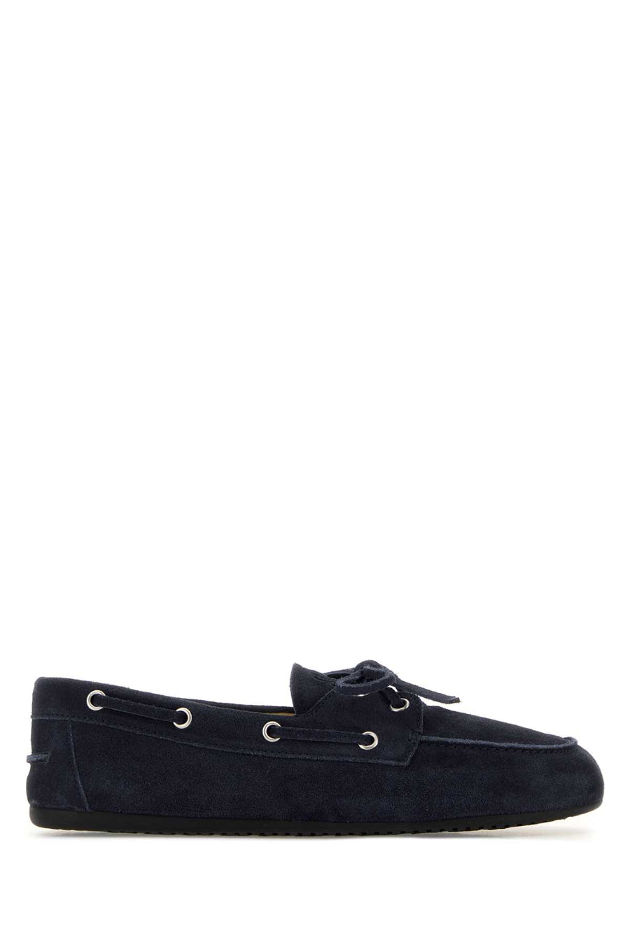 Miu Miu Exterior: 100% Suede loafer in navy