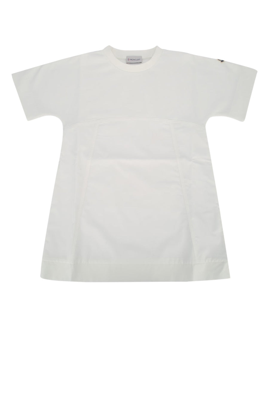 Moncler Jr 100% Cotton dress in white