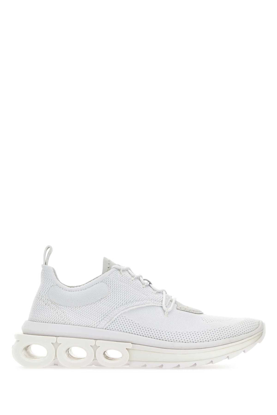 Ferragamo Exterior: 100% Fabric; Interior: 100% Fabric sneakers in white
