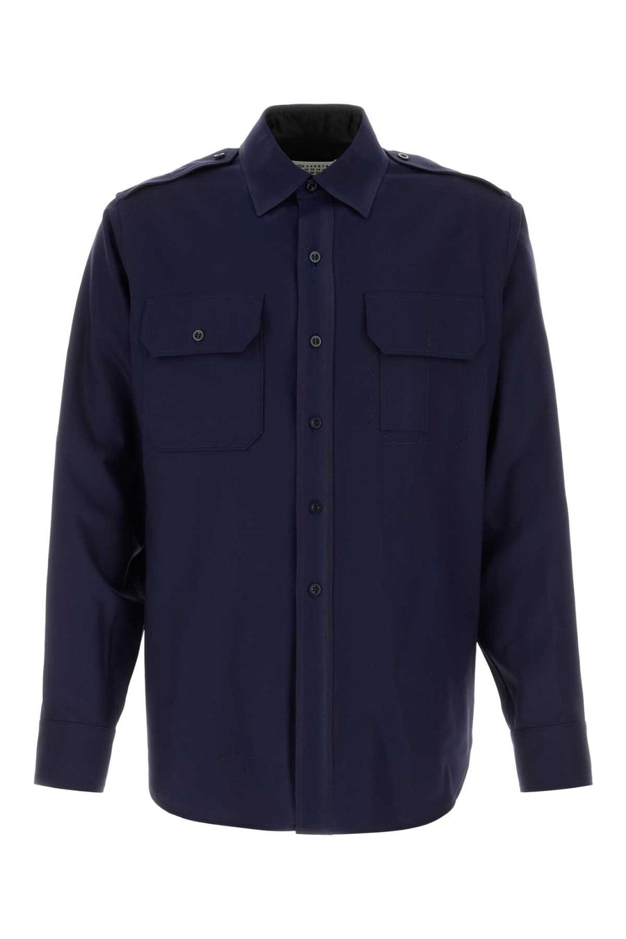 Maison Margiela 100% Wool shirt in navy