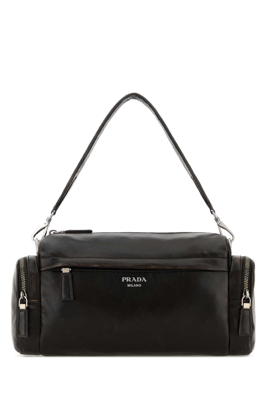 Dark Brown Nappa Leather Crossbody Bag Moro Borse A Mano