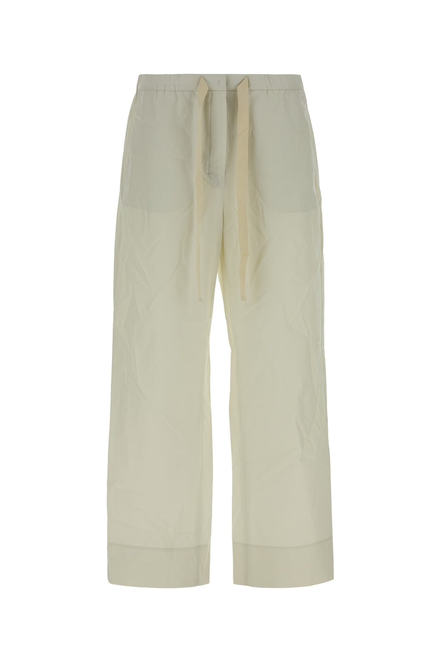 S Maxmara 100% Cotton trousers in beige