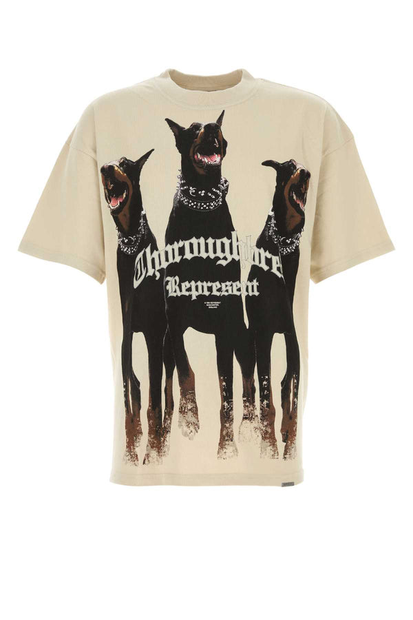 Represent 100% Cotton t-shirt in beige