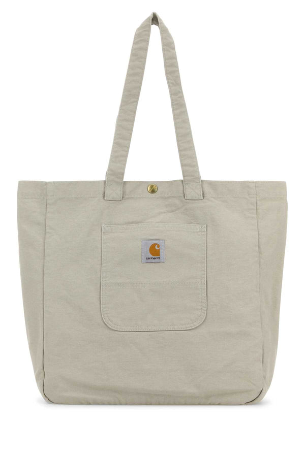 Carhartt Wip Tote 100% Organic Cotton 'Dearborn' Canvas tote bag in beige