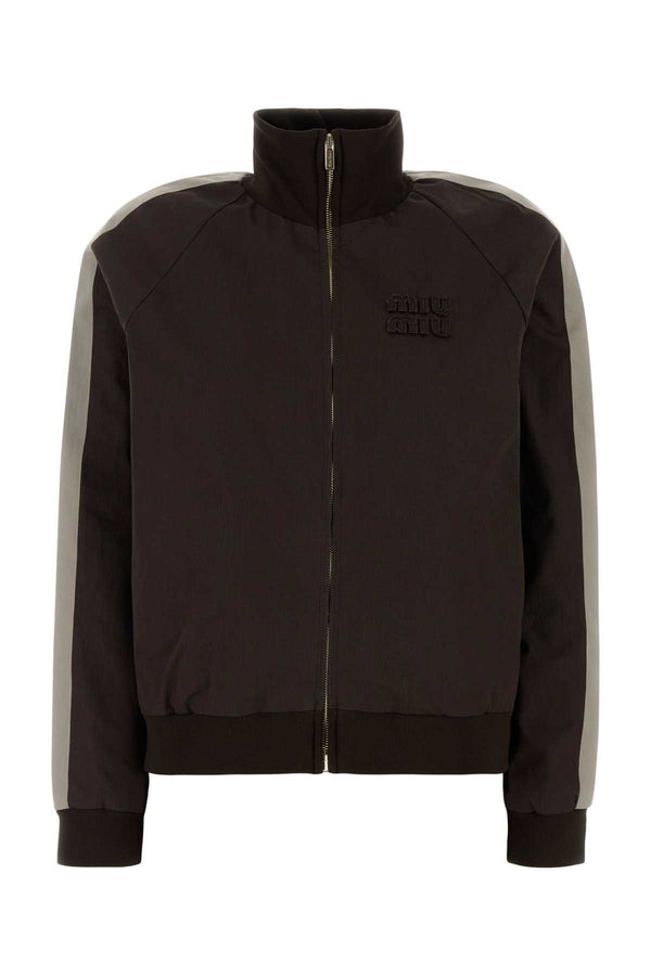 Miu Miu Exterior: 100% Cotton jacket in black