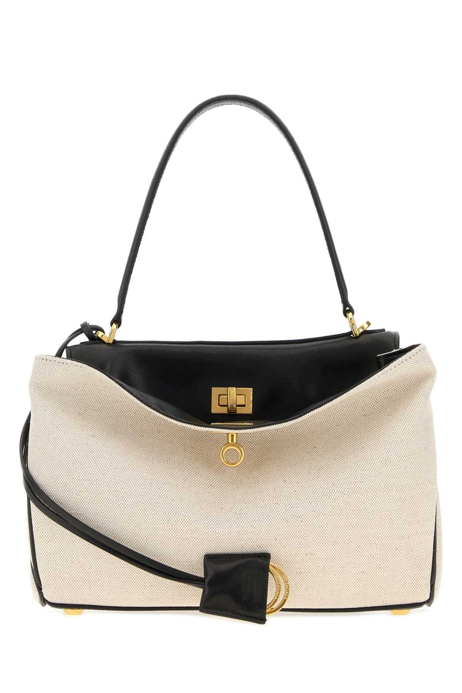 Balenciaga Handle Exterior: 100% Lamb top handle bag in multicolor