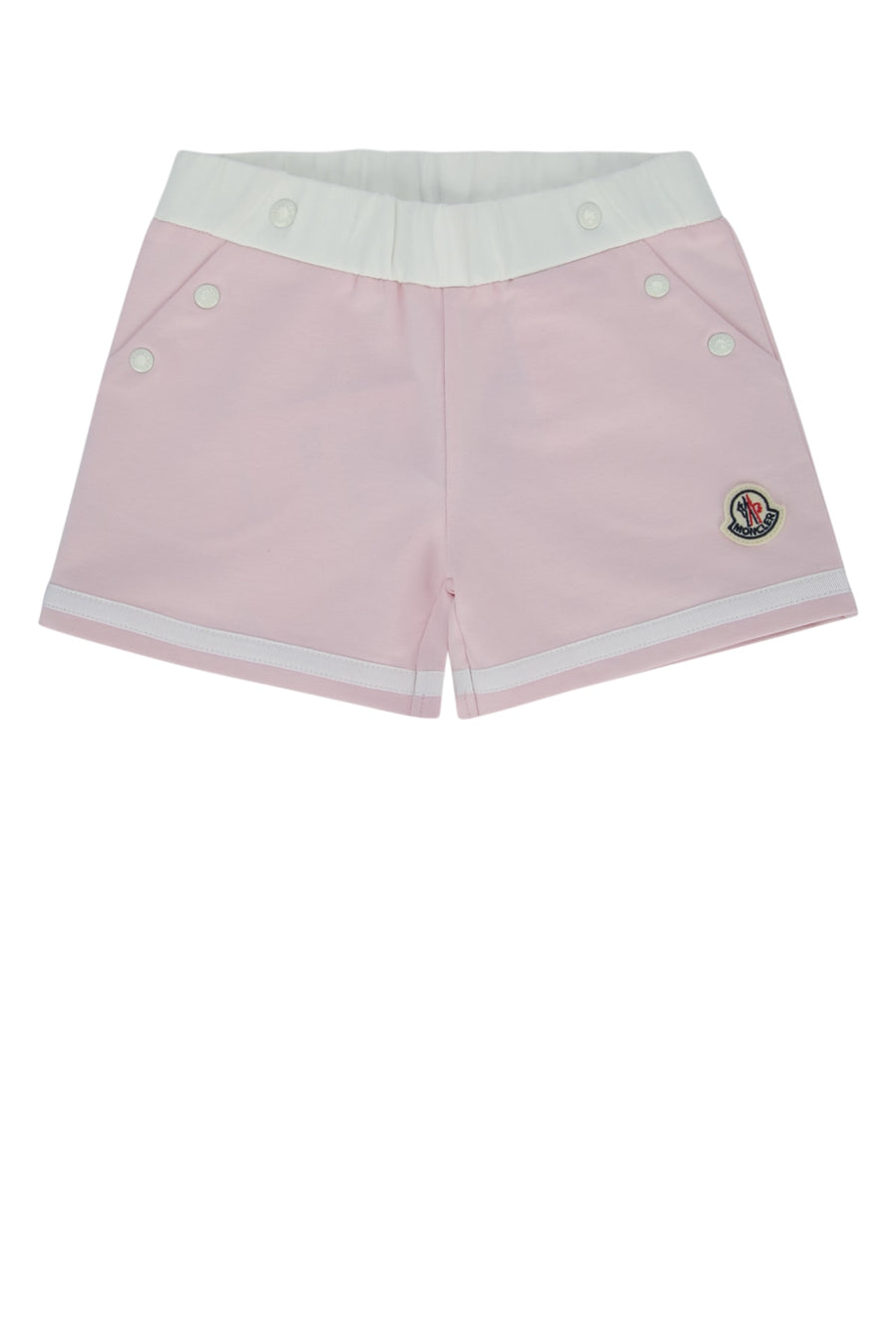 Moncler Jr Bottoms 60% Viscose + 40% Cotton (outer); 95% Cotton + 5% Elastane (base fabric) shorts in pink
