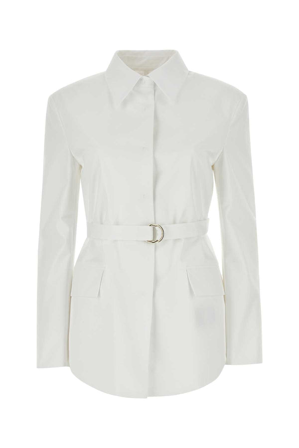 Valentino Garavani 100% Cotton trench coat in white