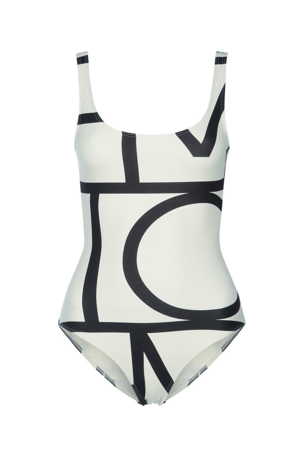 Toteme Swimsuit 43% Polyamide Recycled swimsuit in white