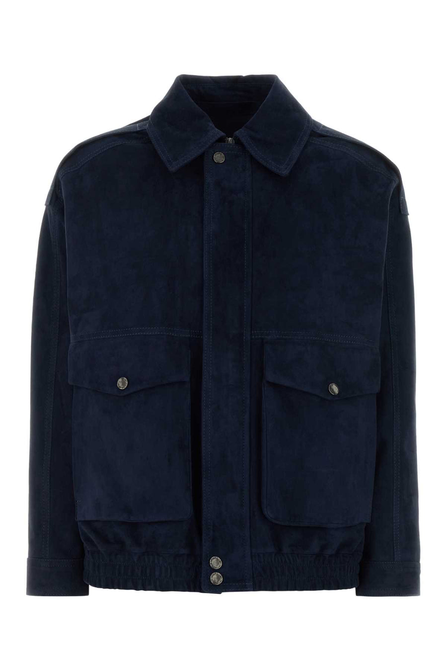Santoro 100% Ovine leather jacket in navy