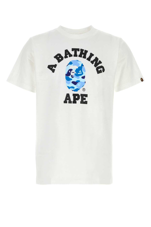 Bape Camo 100% Cotton t-shirt in white