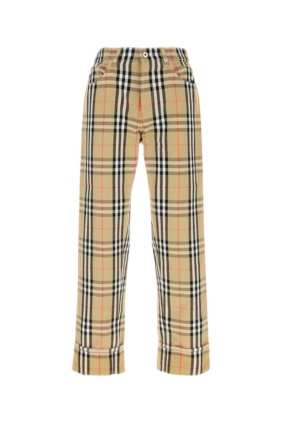 Burberry 100% Cotton trousers in beige