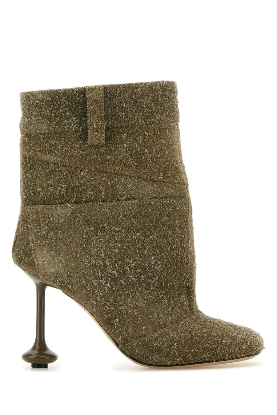 Loewe Panta Exterior: 100% Suede ankle boot in khaki